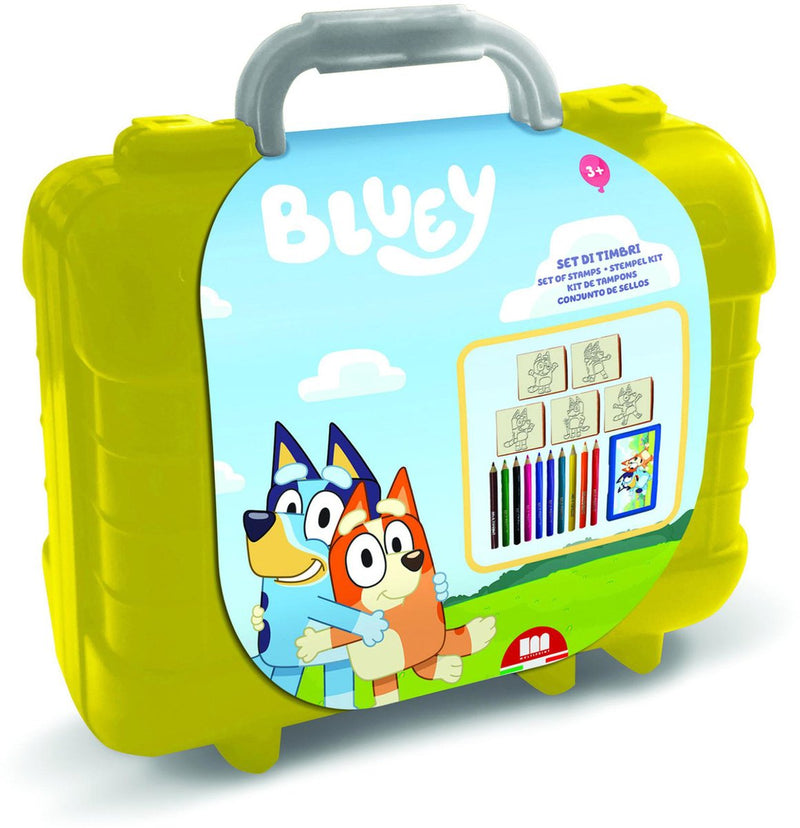 Load image into Gallery viewer, Merkloos sans marque bluey reis stempel- en kleurkoffer
