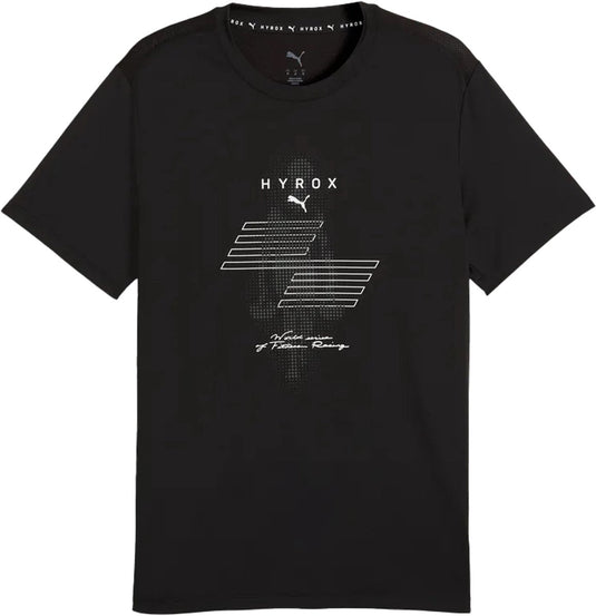 Puma x hyrox cloudspin thermoadapt t-shirt in de kleur zwart.