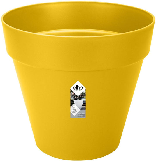 Elho loft urban rond 50 - bloempot voor buiten - ø 48.5 x h 44.5 cm - oker