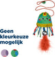 Kong teaser jellyfish - kattenspeelgoed - 2.54x8.89x19.69 cm assorti multi-color