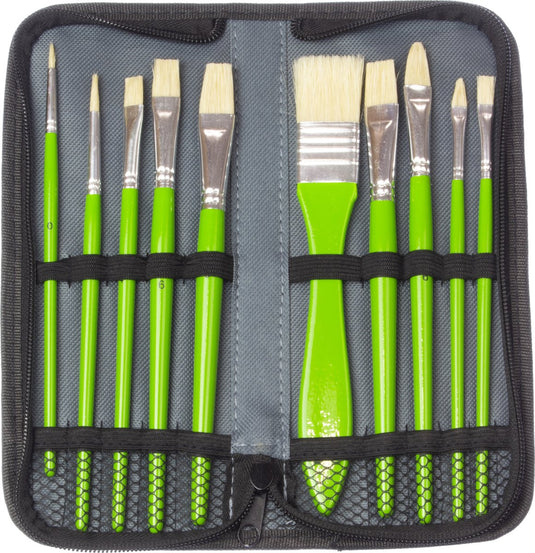 Kangaro penselenset - olieverf - 10 stuks in etui