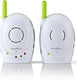 Nedis babyfoon - fhss (frequency-hopping spread spectrum) - met terugspreekfunctie - batterij gevoed netvoeding - groen wit