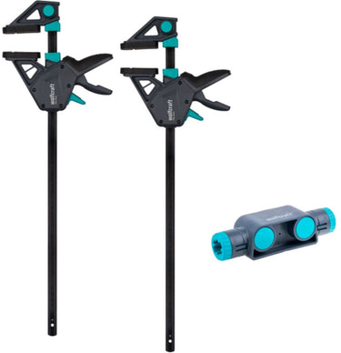Wolfcraft - lijmklem set pro max - 2 lijmklemmen 450 mm - 3 delig - 8663060