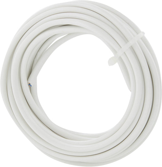 Q-link huishoudsnoer - plat - belastbaar tot 1200w - 2 x 0.75 mmâ² - 5 m - wit