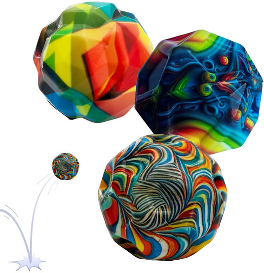 Schildkröt stuiterbal set - high bounce balls voor kinderen en training.