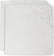 Jollein - hoeslaken wieg jersey 40 50x80 90cm - baby ledikant hoeslaken - zacht katoen - ivory - 2 stuks