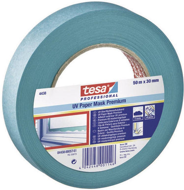 Tesa premium 04438-00012-00 maskeertape krepp blauw (l x b) 50 m x 19 mm 1 stuk(s)