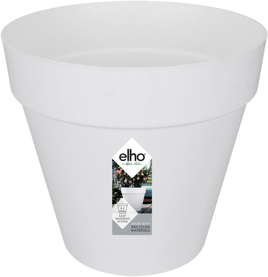 Elho loft urban rond 25 - bloempot voor buiten - ø 24.5 x h 22.0 cm - wit