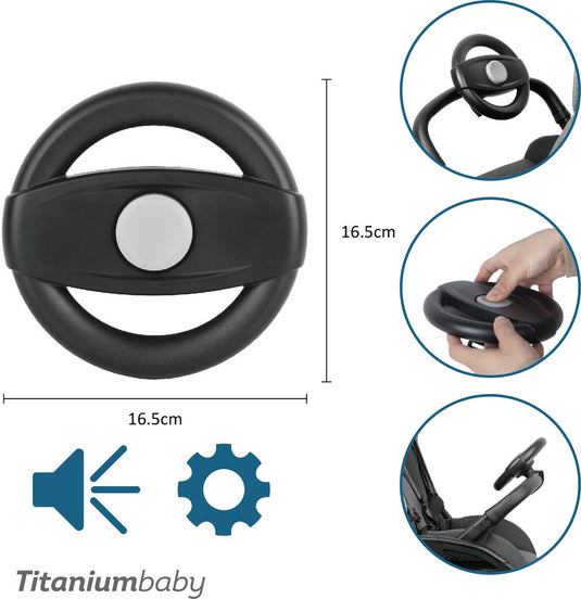 Titanium baby titaniumbaby smart stuurtje steering wheel universal deluxe