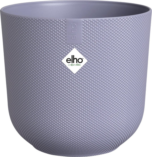 Elho jazz rond 26 bloempot voor binnen - woonaccessoire van 100% gerecycled plastic - ø 26 x h 24.2 cm - lavendel lila