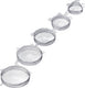 Westmark set van 5 silicone vershouddeksels transparant ø 6.5; 9.5; 14.5; 16.5 20.5cm