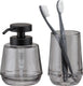 Sealskin mood - badkamerset - zeepdispenser 380 ml - tandenborstelbeker - grijs