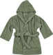 Meyco baby uni badjas - badstof - forest green - 86 92