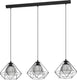 Eglo vernham - hanglamp - e27 - 114,5 cm - zwart