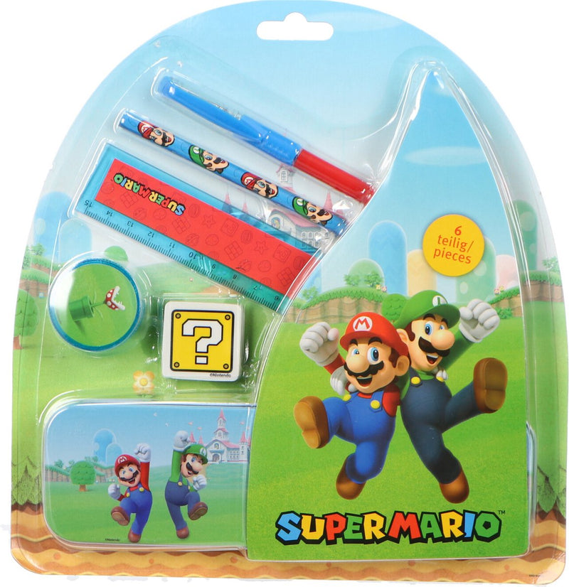 Load image into Gallery viewer, Undercover gmbh undercover super mario schoolset - 7-delig blik met schrijfwaren.
