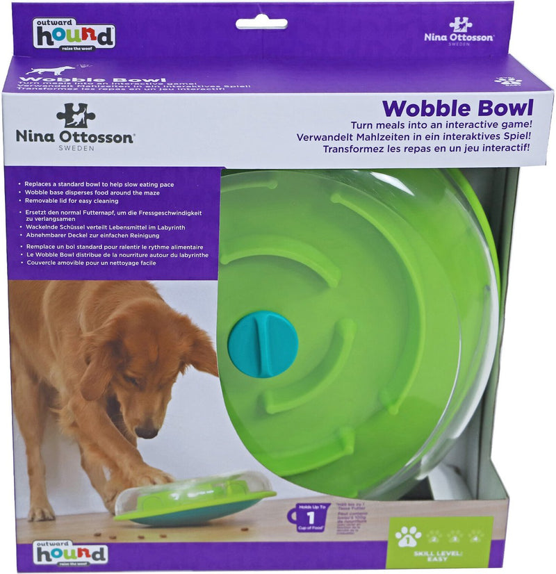 Load image into Gallery viewer, Nina ottosson wobble bowl groen 30x30x9 cm
