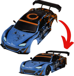 Overmax x-drifty carrosserie – rc auto body – vervangende kap voor x-drifty – accessoire voor drift rc auto – nieuwe look – duurzaam lichtgewicht – gemakkelijk te monteren – personaliseer je rc – drifting race design – tweede leven voor je rc