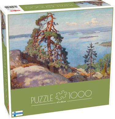 Tactic eero järnefelt landscape from koli – puzzel – 1000 stukjes – finse meesterkunst en natuur – strak en rustgevend ontwerp – hoogwaardige scandinavische kwaliteit