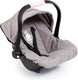 Bayer design - autostoeltje deluxe car seat voor poppen - grijs met kroon