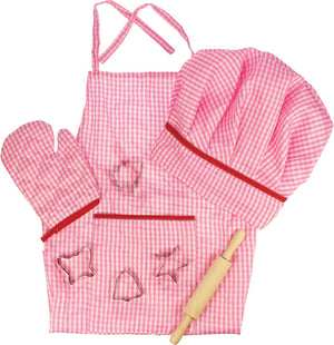 Bigjigs toys - kokskleding voor kinderen 'roze'