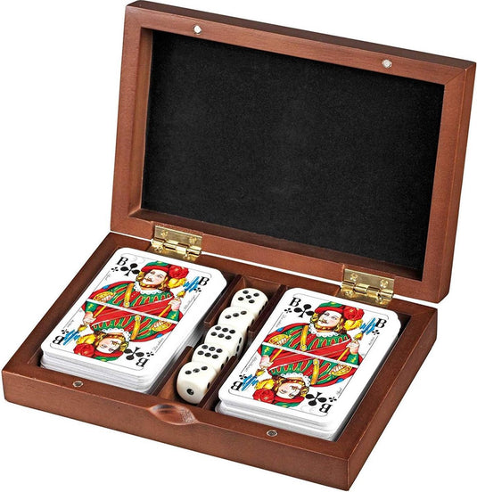 Philos rommã©, set speelkaarten met dobbelsteen set (5 stuks)