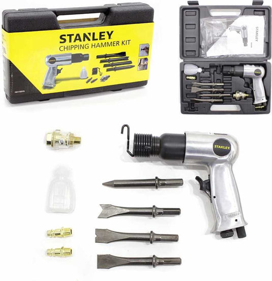Stanley 160173xstn pneumatische hakhamer set in koffer - 12mm - 5j