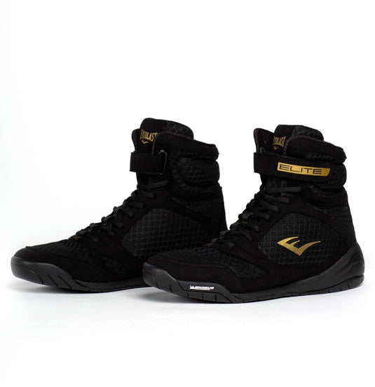 Everlast elite 2 - boksschoenen - high-top - zwart goud