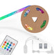 Briloner leuchten magic - led strips - 2311090 - rgbic digitale kleuren - muzieksensor - inkortbaar - incl. afstandsbediening - 300 x 10 cm (lxb)