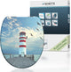 Schütte wc-bril 82149 lighthouse - duroplast - soft close - verchroomde scharnieren - decor - 1-zijdige print
