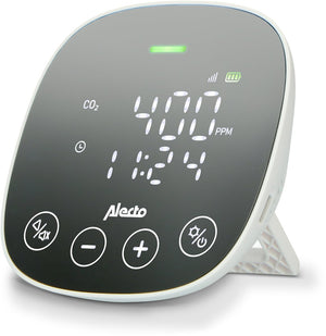 Alecto aq30 - co2 meter met professionele ndir sensor - luchtvochtigheidsmeter met alarmsignaal bij slechte ventilatie