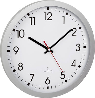 Tfa dostmann 60.3522.02 wandklok zendergestuurd 30 cm x 43 mm zilver