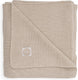 Jollein baby deken ledikant 100x150cm - basic knit - nougat