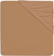Jollein - baby hoeslaken jersey (biscuit) - katoen - hoeslaken wieg - 75x95cm