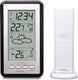 Technoline ws 9130 - weerstation - tafel of wandstation - binnen en buiten temperatuur - radiogestuurde tijdsaanduiding - alarm - snooze - zilverkleurig - zwart