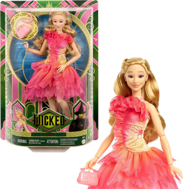 Wicked glinda - met korte roze jurk - modepop