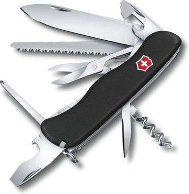 Victorinox outrider black zwitsers zakmes - 14 functies - zwart