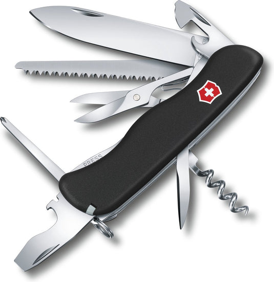 Victorinox outrider black zwitsers zakmes - 14 functies - zwart