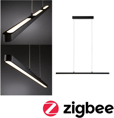 Paulmann led-hanglamp smart home zigbee 3.0 lento tunable white 2100lm 41,5w zwart mat dimbaar