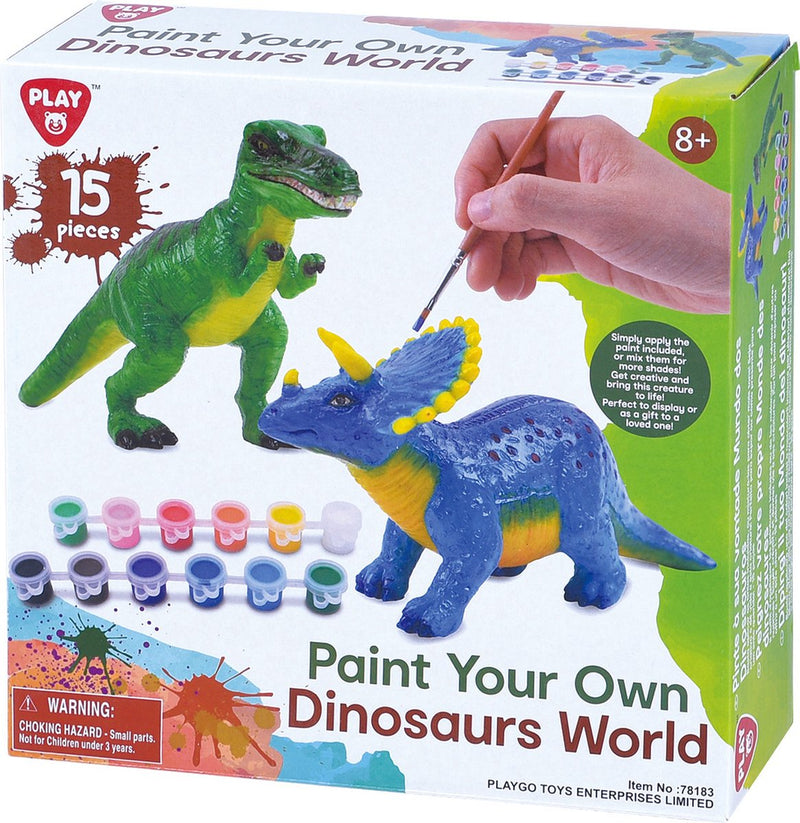 Load image into Gallery viewer, Playgo verf je eigen dino's - 15dlg.
