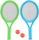 Eddy toys tennis set 4 delig - tennis playset met 2 tennisrackets en 2 ballen - tennis set voor 2 spelers - lichtgewicht rackets - buitenspeelgoed voor tuin en strand - item 29756