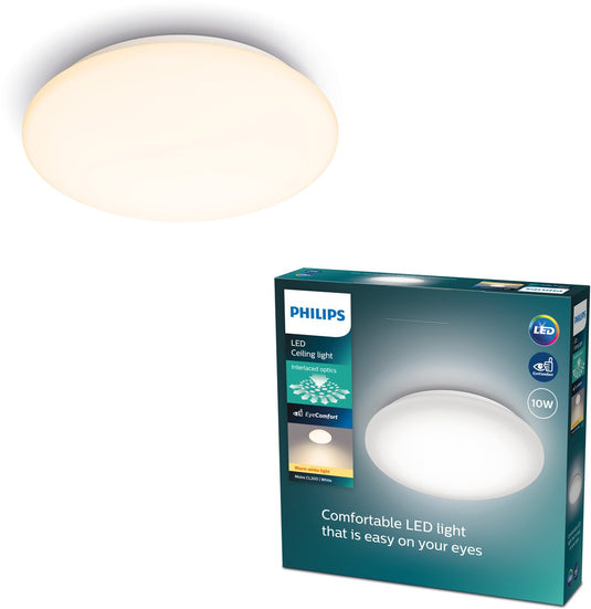 Philips led philips moire plafonnière - warmwit licht - medium