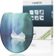 Schütte wc-bril 82153 fallen leaf - duroplast - soft close - verchroomde scharnieren - decor - 1-zijdige print