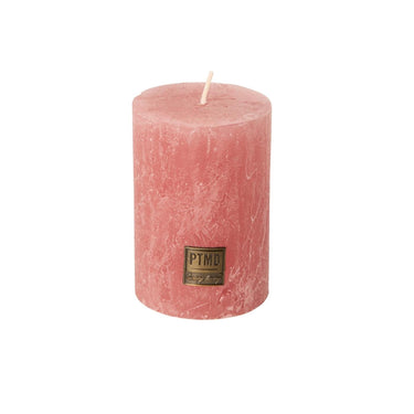 Ptmd stompkaars rustiek roze 10cm