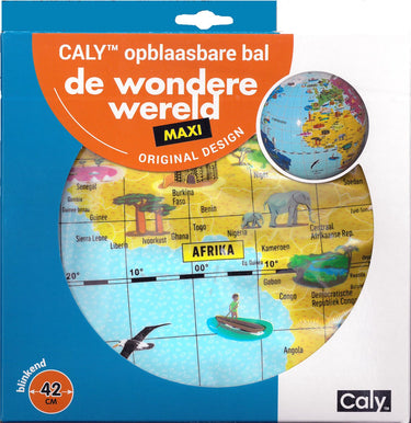 Caly opblaasbare wereld bal 42 cm de wondere wereld