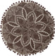 Creative collection cizzy cushion, brown, cotton