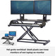 Fellowes corsivo - zit-sta verhoger - met gasveer - ergonomisch - voor op het bureau