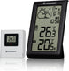 Bresser weerstation - meteo temp w - dcf-radiosignaal - grote cijfers - vorstalarm - thermo hygro meter