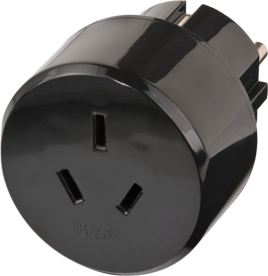 Brennenstuhl reisstekker reisadapter (reisstekkeradapter voor: euro stopcontact en australiã«, china stekker) zwart
