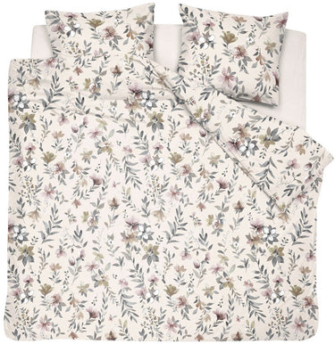 Cinderella dekbedovertrek botanica flanel - beige - 200x220