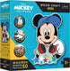 Trefl in de wereld van mickey houten knutsel junior disney legpuzzel - 50 stukjes - vanaf 4 jaar